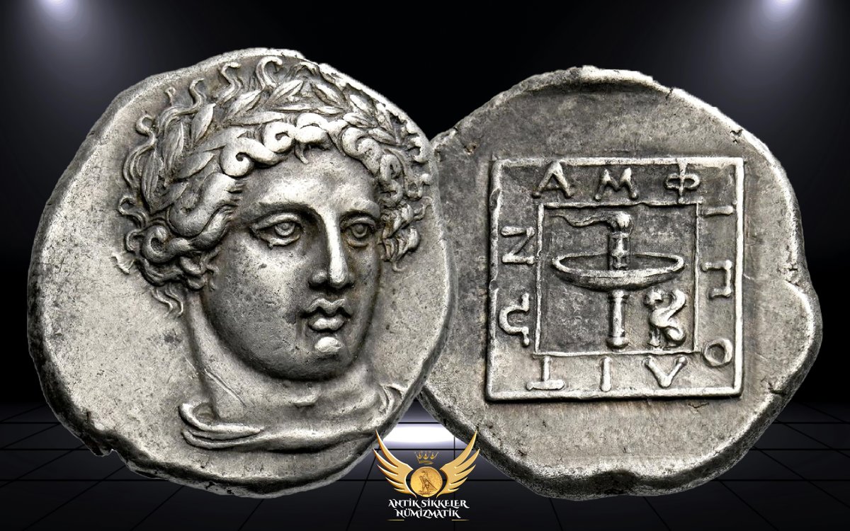 AntikSikkeler's tweet photo. Did You Know ?
Greek | Macedon | Amphipolis [ ΑΜΦΙΠΟΛΙΣ ]
Η αρχική της ονομασία ήταν «Εννέα οδοί».
Amphipolis derived its name, which means Surrounded City, from the fact that the Strymon River flows almost entirely around the site of the city. 

Amphipolis was strategically located on the site of an old Thracian settlement known to the Greeks as Ennea Hodoi [Nine Ways] because nine roads converged there.

The Athenians attempted to colonize Ennea Hodoi in 466 BC, but were fiercely resisted by the local Edonean Thracians. At last, in 437 BC, the Athenians triumphed and took Ennea Hodoi as their own, refounding the Thracian settlement as the Greek city of Amphipolis.