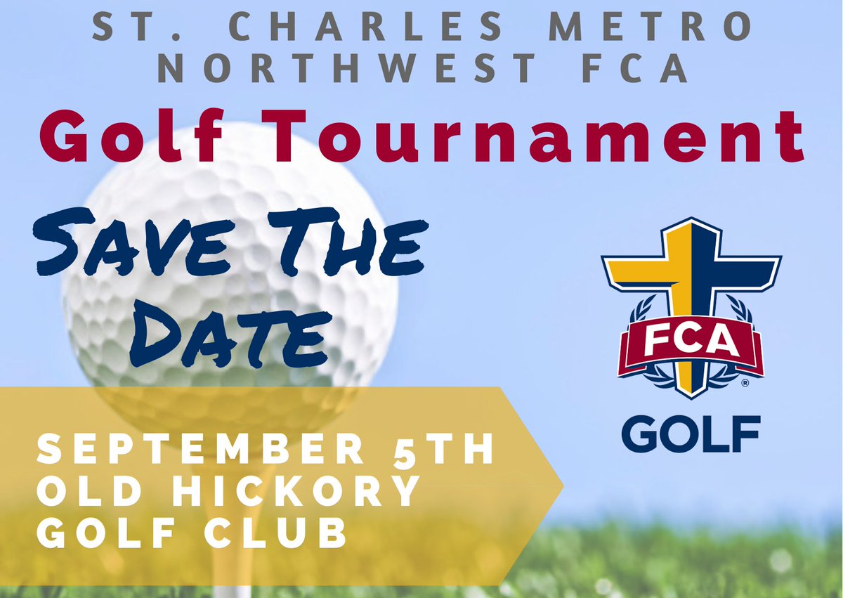 Save the date! The St. Charles Metro Northwest Golf Tournament is coming up September 5th!