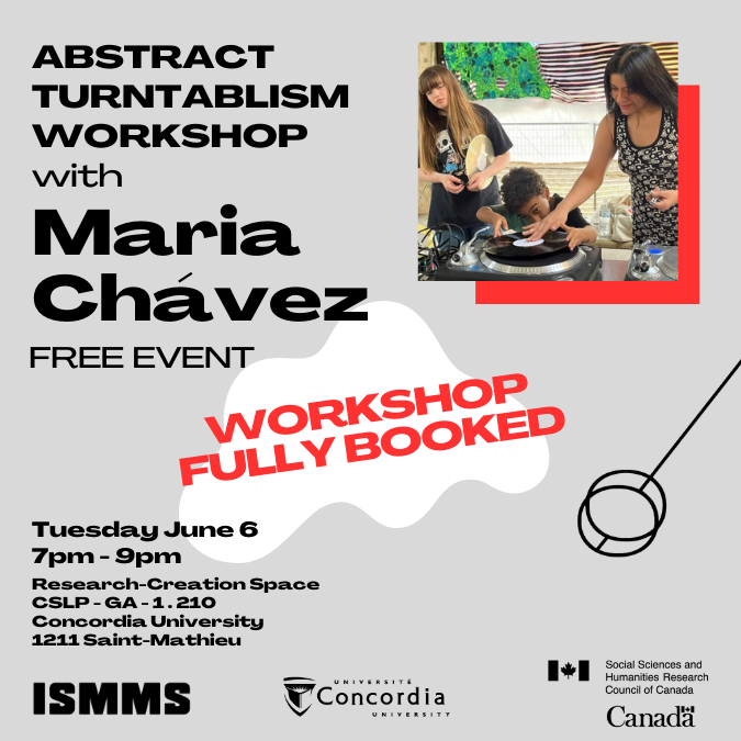 Chavezsayz's tweet photo. MONTREAL- Catch me &amp; my 4 turntable/ 8 needle works tonight @SuoniPopolo, @lacasadelpopolo. 
Tmrw &amp; Wed. giving a  Keynote lecture for the ISMMS at Concordia along w/ an abstract turntablism workshop ( sold out sadly).
Excited to be back after 13 years! 
https://t.co/PPmbnlOdn6 https://t.co/wzmRqkZnQ2