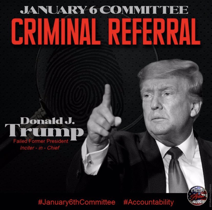 @MarshaBlackburn Agreed

Jack Smith #SpecialCounsel reviewing evidence by @January6thCmte #January6thCommittee

youtu.be/U4DLxPesIRk

regarding #trump inciting #January6thInsurrection

youtu.be/m9jaKOyajL8

against American #democracy choosing to be de facto dictator

 @TheJusticeDept