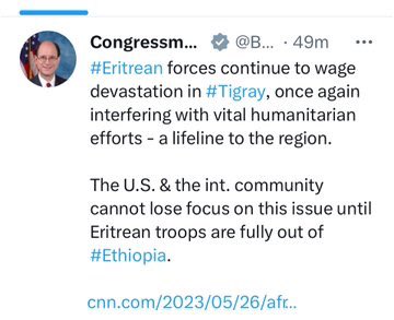I wonder when Ethiopian Prime Minister <a href="/AbiyAhmedAli/">Abiy Ahmed Ali 🇪🇹</a> named this congressman <a href="/BradSherman/">Congressman Brad Sherman</a> as his government #spokesperson. I believe this gentleman in the United States is running out of legitimate blame for Eritrea. <a href="/hawelti/">Yemane G. Meskel 🇪🇷</a> <a href="/BeyeneRussom/">AMB. Beyene Russom</a> <a href="/USCongress/">USCongress</a>