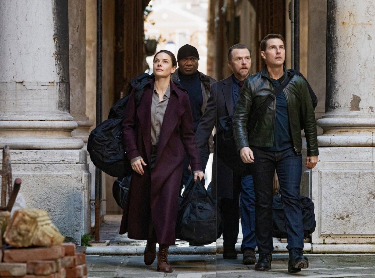 Rebecca Ferguson, Ving Rhames, Simon Pegg, Tom Cruise in 'Mission:Impossible - Dead Reckoning Part One' (2023). still photography by Christian Black