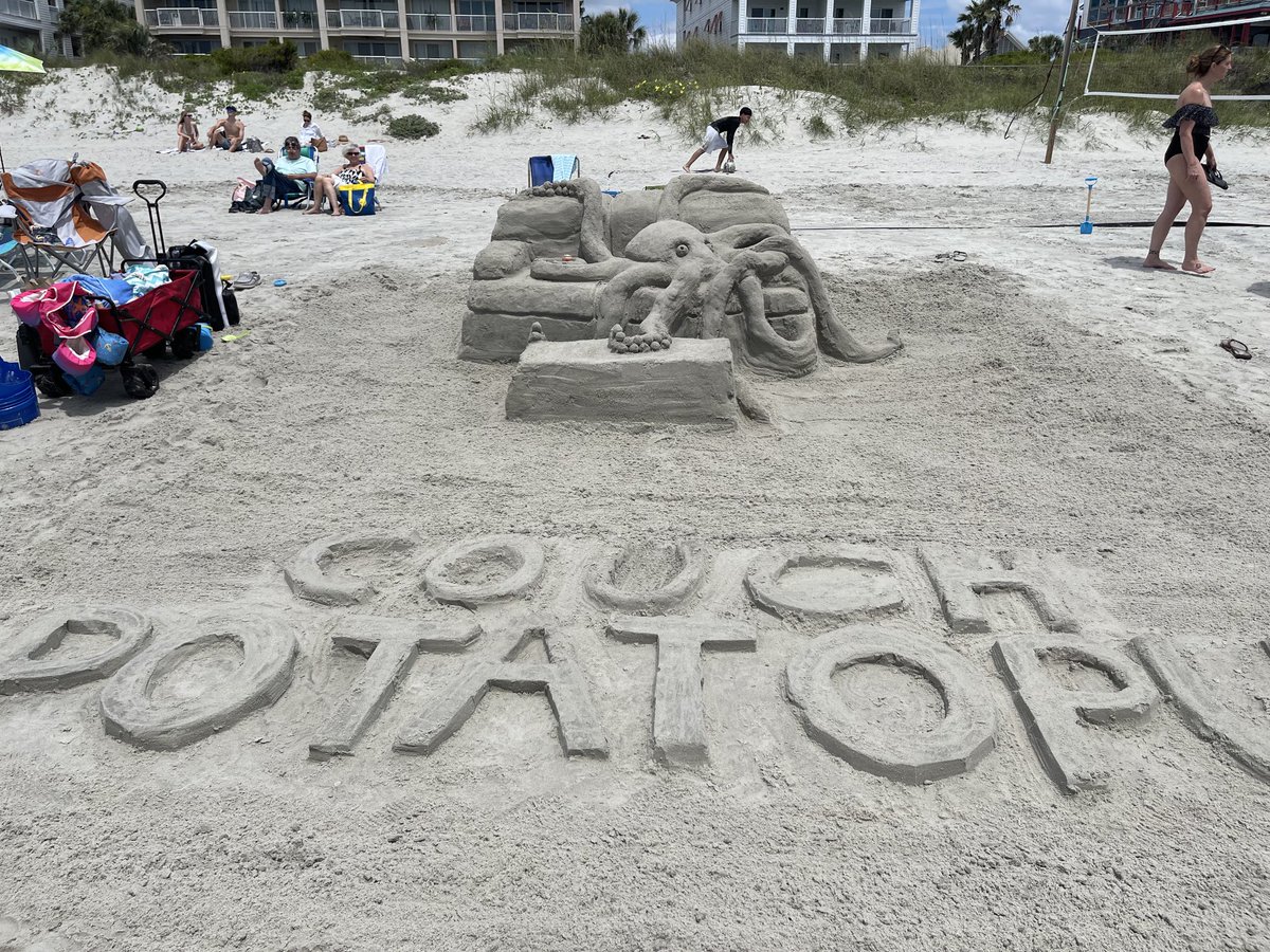 So many great sand sculptures at Spoleto competition this past Saturday. So happy to be a judge but such a tough time choosing