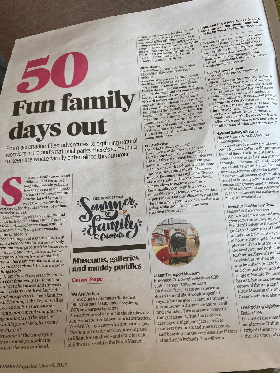 Aoife Hurley (@aoifehur) on Twitter photo 3 of our 4 musuem sites listed in the <a href="/IrishTimesMag/">Irish Times Magazine</a> this weekend, '50 fun family days out' Come visit! <a href="/NMIreland/">National Museum of Ireland</a> 3 of our 4 musuem sites listed in the <a href="/IrishTimesMag/">Irish Times Magazine</a> this weekend, '50 fun family days out' Come visit! <a href="/NMIreland/">National Museum of Ireland</a>
