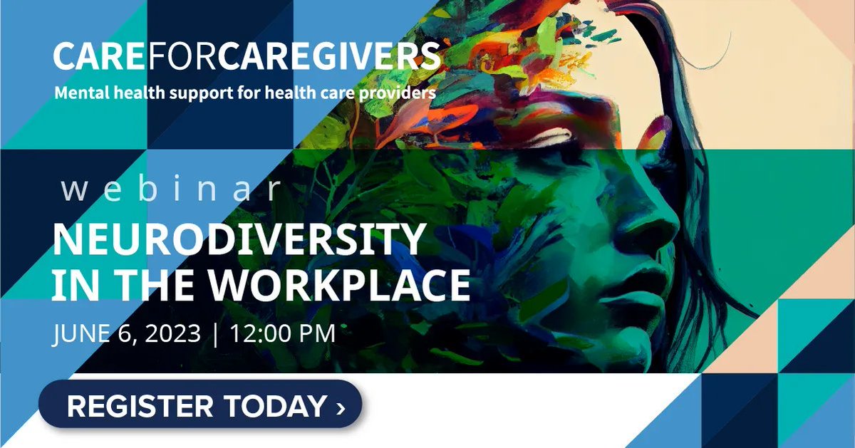 Don't miss your opportunity to join Care for Caregivers tomorrow at 12 PM for their #webinar on Neurodiversity in the Workplace. Learn practical strategies on how to support neurodiverse employees and colleagues in their job.

Register now: buff.ly/426JSQN