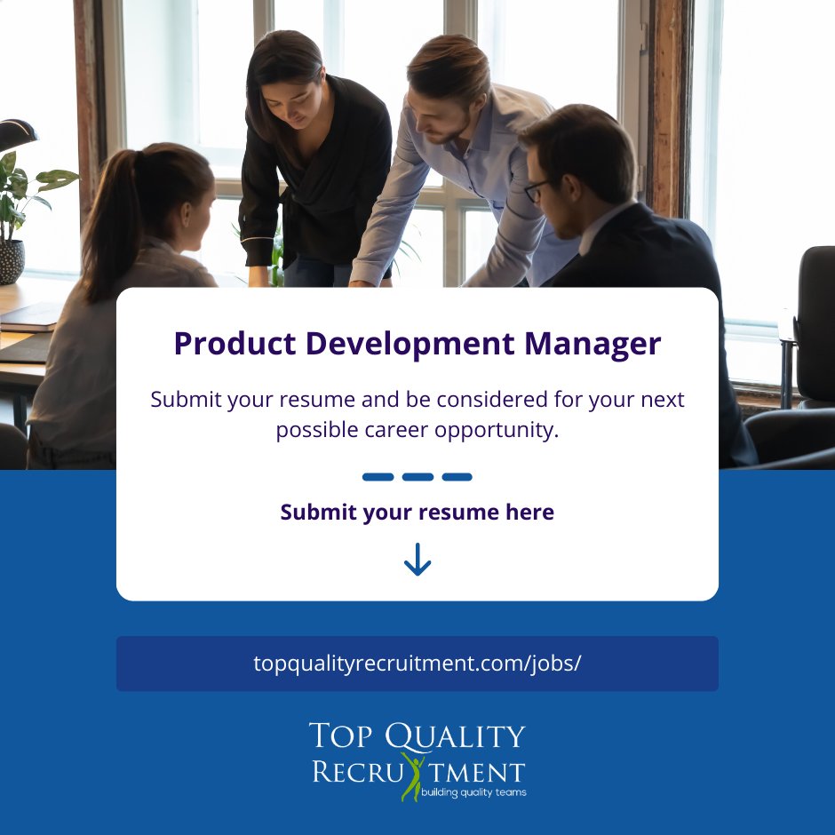 We are hiring a Product Development Manager in Los Angeles, CA.

Apply now: ow.ly/bv6050OB7YJ 

#tqr #hiring #job2023 #manager #CAjob #productionmanager #developmentmanager