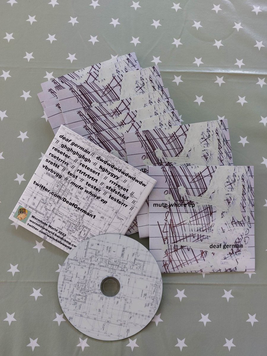The 'mute whore' EP is finally available on CD via <a href="/WormholeWorld/">@wormholeworld.bsky.social</a> There will be a few available to buy  at the next @N_A_W_R on the 16th June in
@tangledparrot on Swansea High St where it will be played in full. Tickets are £7 here: shorturl.at/vDSW8  X