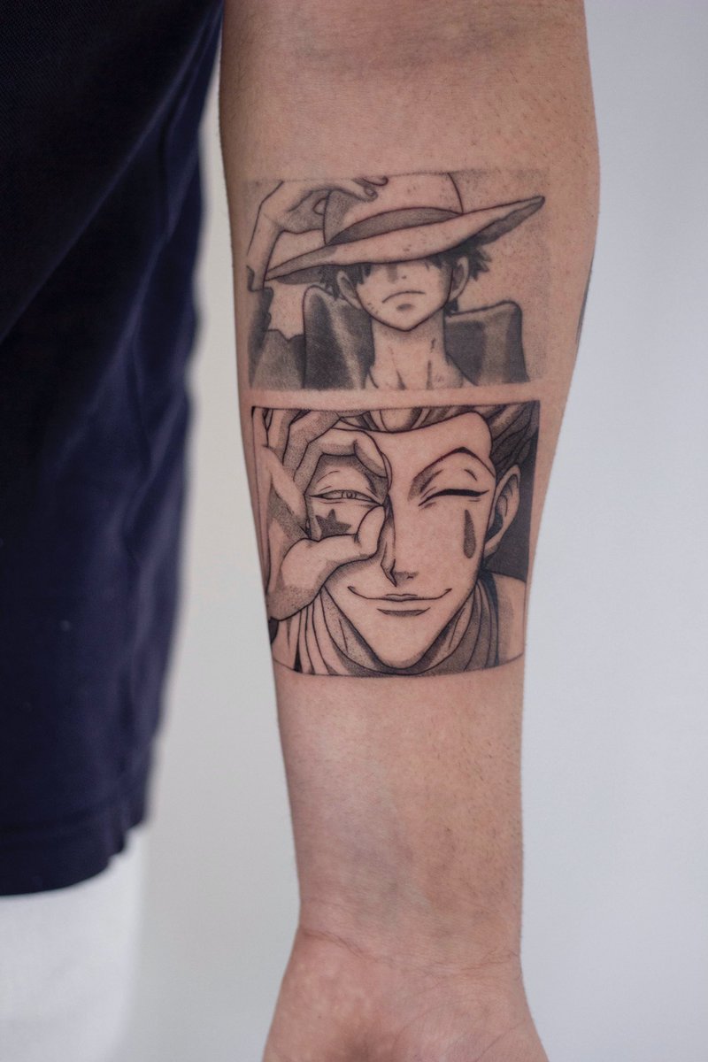 Hisoka Morow ヒソカ モロウ, realizado en @SalonMangaJerez <a href="/PolTattooStudio/">PolTattooStudio</a>