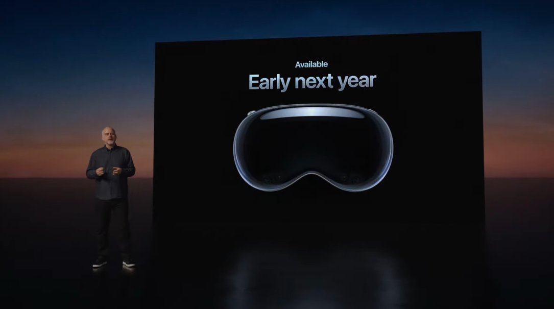 TechCrunch's tweet image. Breaking: Apple's Vision Pro headset will launch for $3,499 early next year. tcrn.ch/3qjYizg #WWDC23