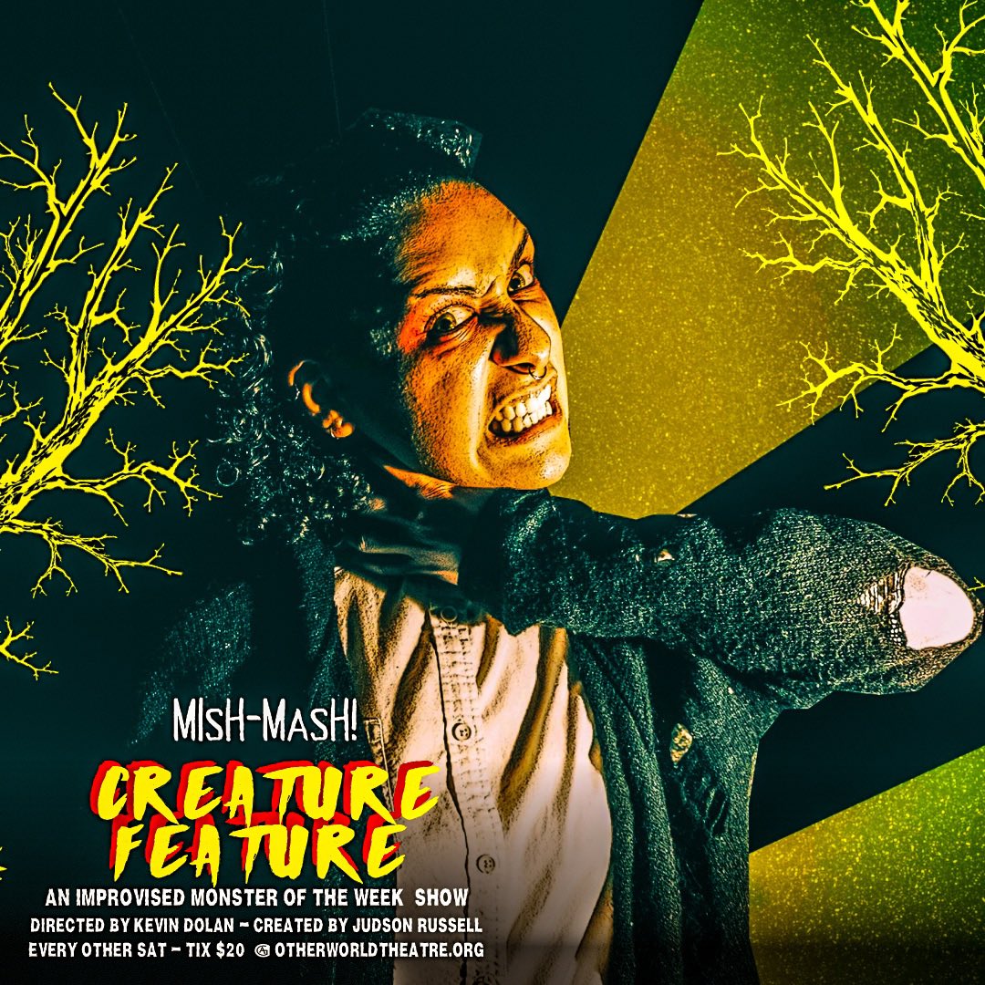 OtherworldThtre's tweet photo. #CreatureFeatureImprov creates an entire improvised movie based on your suggestions and from clips of old movies. This Saturday at 10 PM, join us for KILLER CLOWNS FROM OUTER SPACE! π€‘ Tix at https://t.co/9PESFToTxt π€‘
#horror #gothic #chicago #chicagohorror #otherworldtheatre https://t.co/ys8pVoQAUD