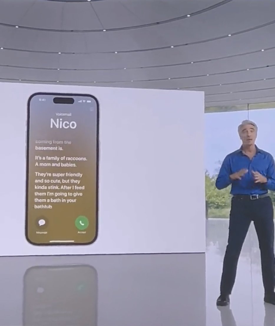 Whatever copywriter at Apple came up with Nico finding and BATHING an entire family of raccoons is far more unhinged than I could ever dream of being