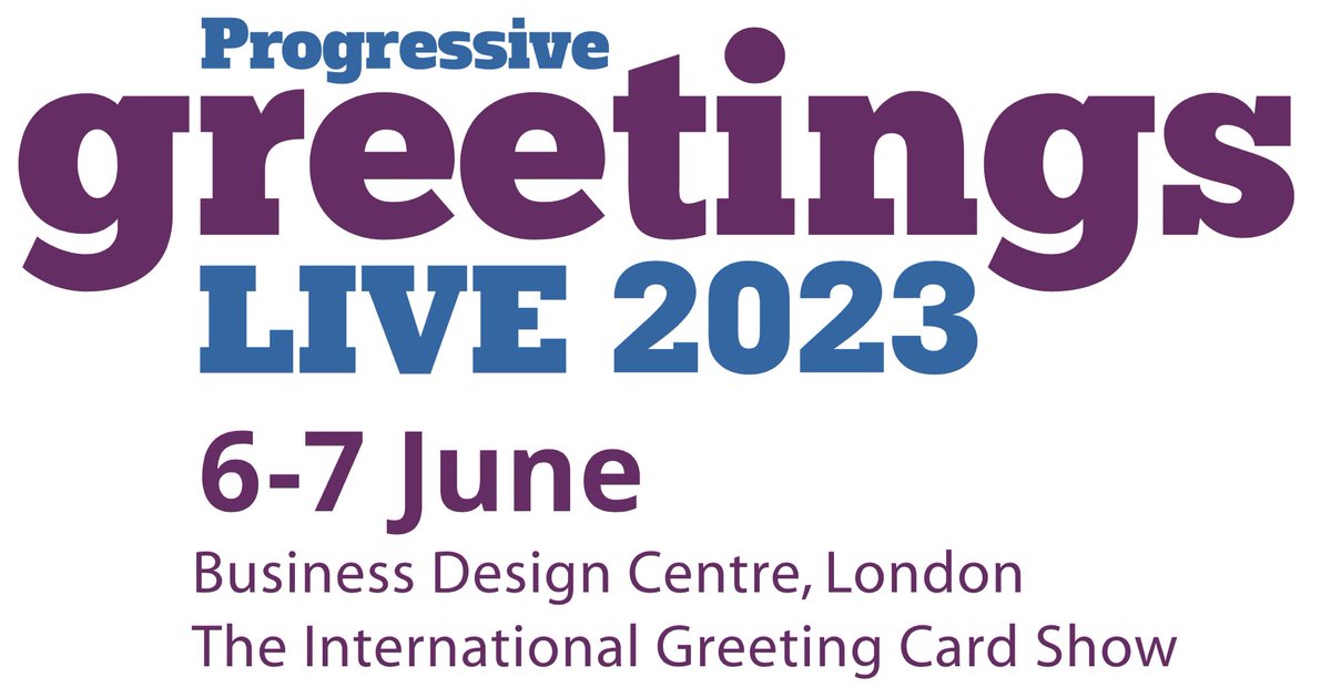 We are exhibiting at Progressive Greetings Live at the Business Design Centre, London 6-7 June stand no. 529 &amp; will be displaying our recently launched new range From Jude #pglive2023 #greetingcards #fromjude #businessdesigncentre
