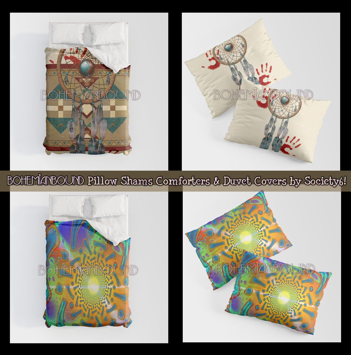 SharonANDRenee on Twitter "Bohemian Bound Bed & Bath Via Society6