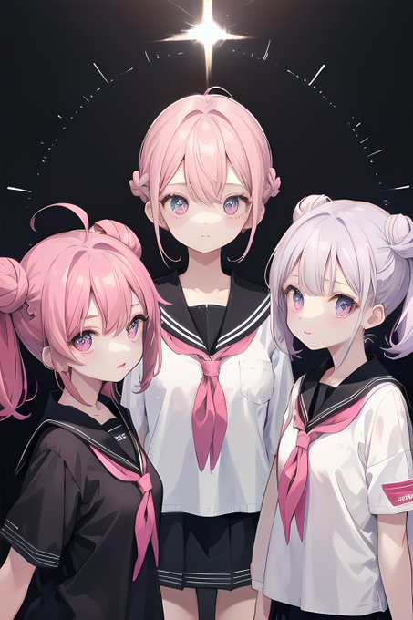 「3girls school uniform」 illustration images(Latest)｜21pages