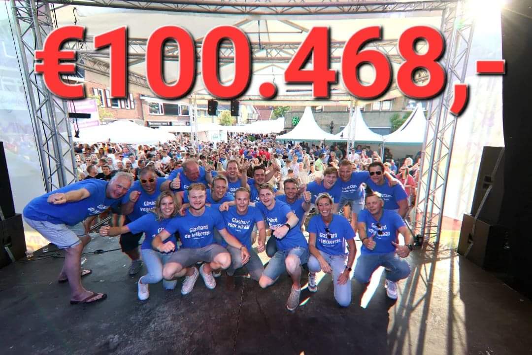 Wat een toppers in Geesteren met de <a href="/AVGeesteren/">AVG</a> voorop, is Geesteren tot grootse daden in staat. 
Bijvoorbeeld 100.468 euro ophalen in een kermis weekend! 
#hulde
