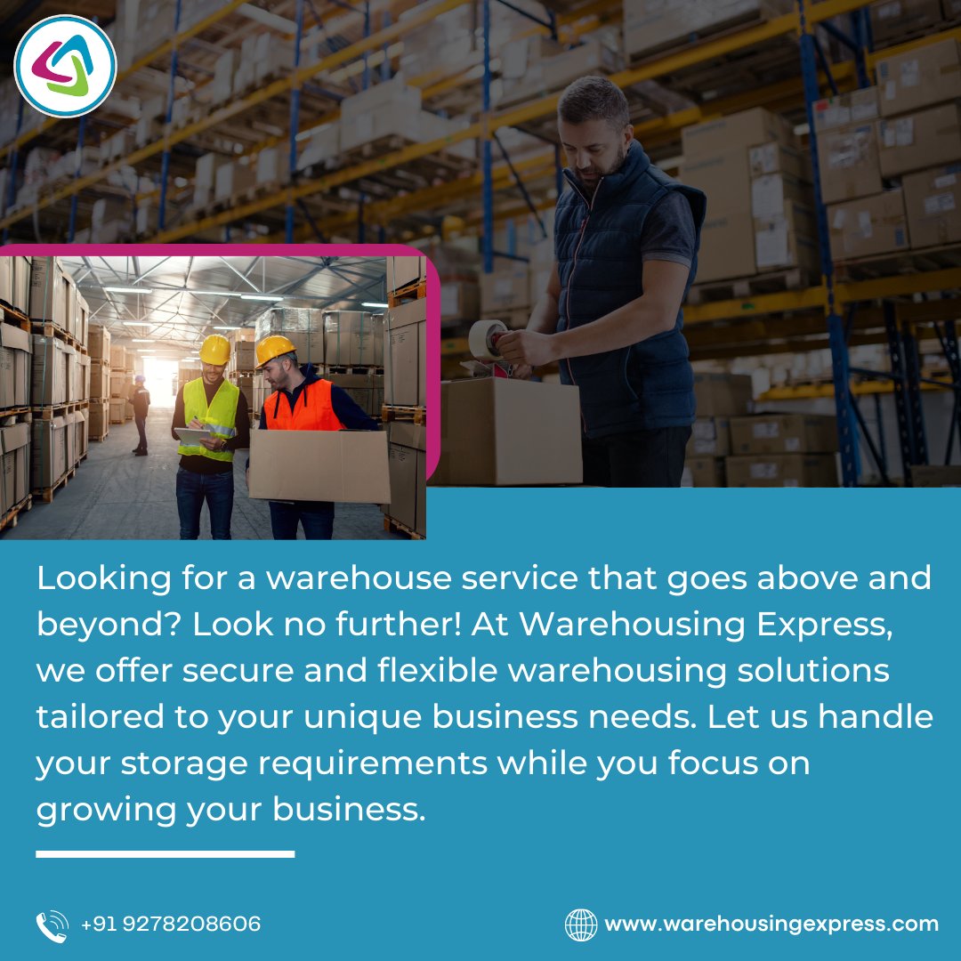 Looking for a warehouse service that goes above and beyond? Look no further! 

🌎 warehousingexpress.com

#WarehousingSolutions #FlexibleStorage #SecureWarehousing #CustomizedSolutions #BusinessNeeds #WarehouseServices #StorageFacilities #LogisticsSupport #StorageSolutions