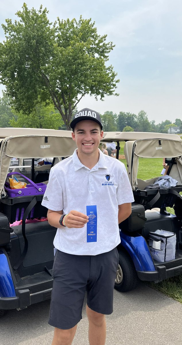 tiptonathletics's tweet photo. REGIONAL BOUND!!!

@golf_tipton escapes the Harbour Trees Sectional to advance to the Regional at the Players Club on Thursday! Shout out to @MaverickConaway for winning individual honors with a 1 under par 70. Great playing boys and best of luck Thursday! https://t.co/qWgKtYY46x