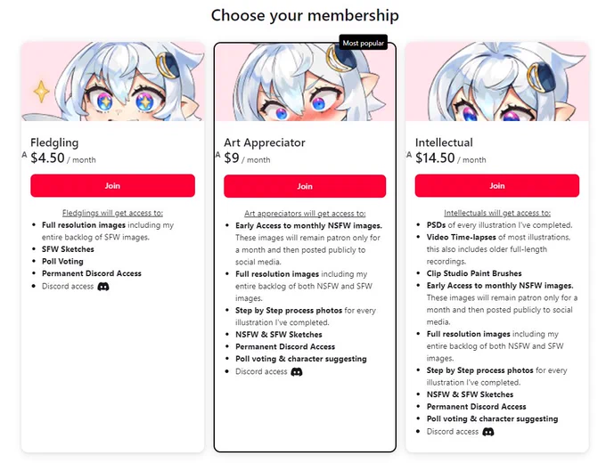 I just drew these Luna chibis for my new Patreon tiers and then Patreon announces a new layout that's being implemented this month that hides them.  Oh well, enjoy the cute Lunas.