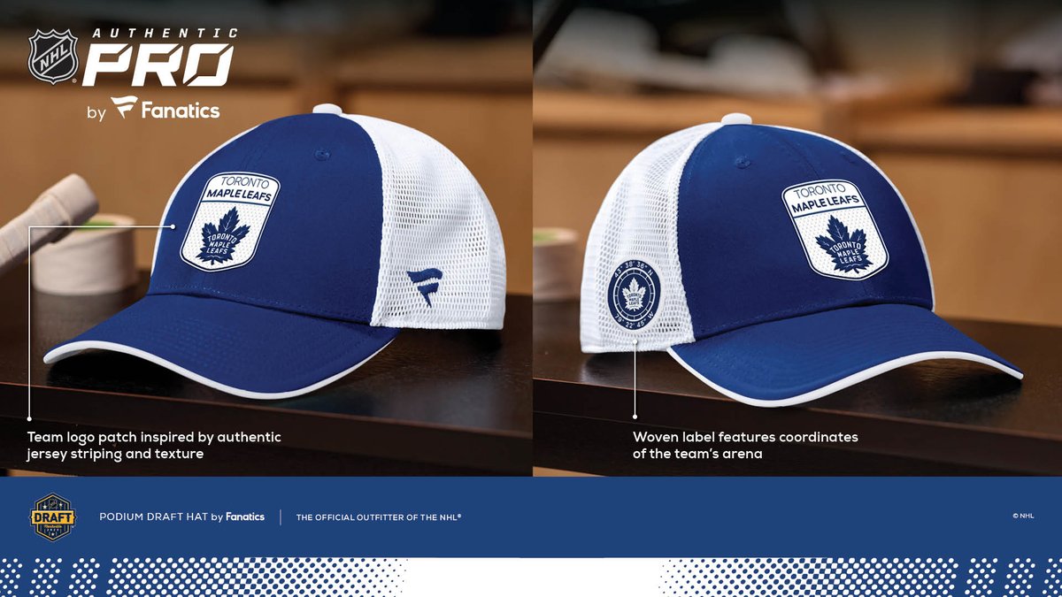 Real Sports Apparel on Twitter "NHL x Leafs x Fanatics Draft Hats