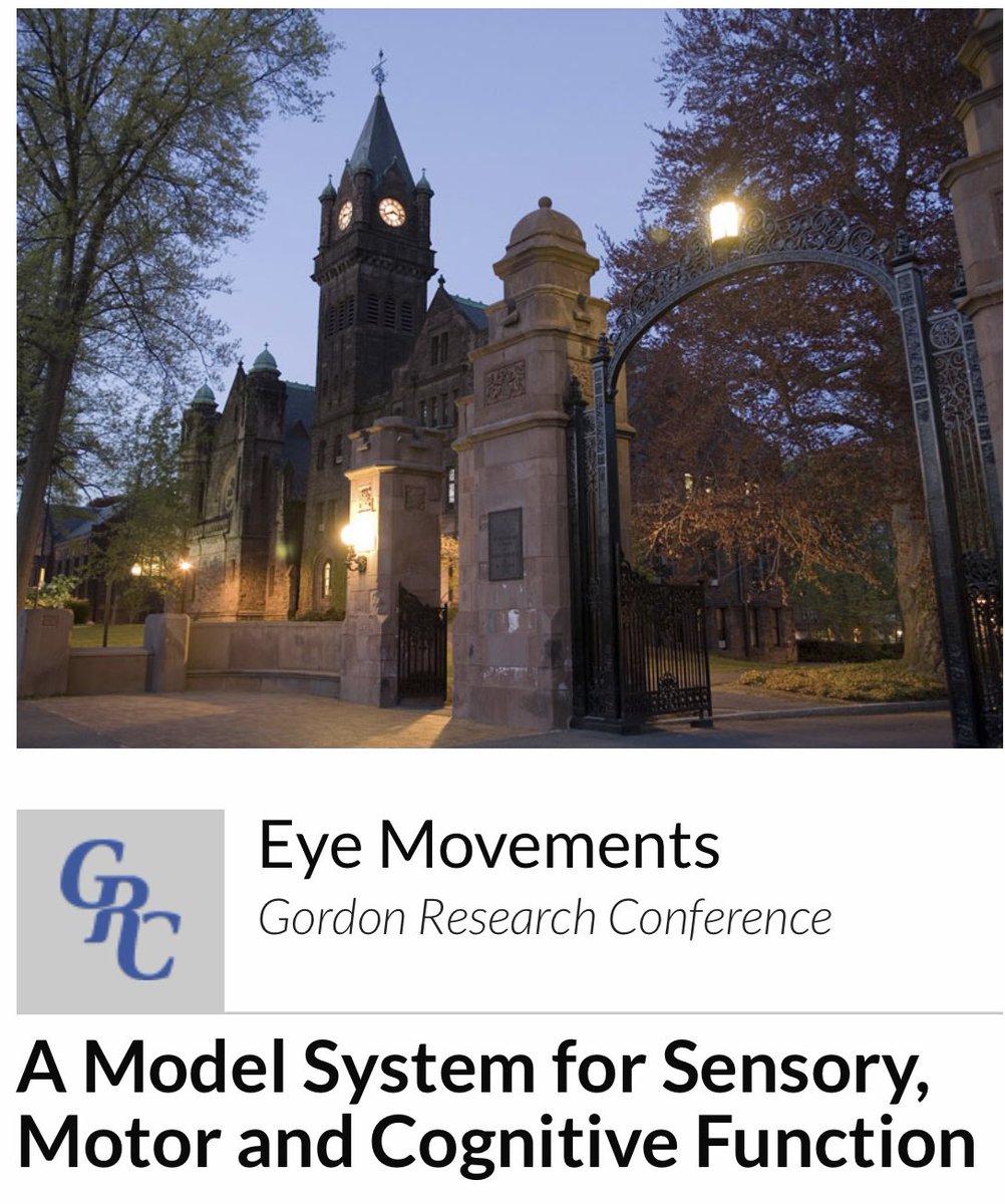 Erfan Zabeh (@zabeherfan) on Twitter photo Great line of speakers this year at the upcoming Eye Movement GRC meeting (July 9-14):
grc.org/eye-movements-…
Application deadline is June 11th!
<a href="/GRC_EyeMovement/">GRC Eye Movements</a> Great line of speakers this year at the upcoming Eye Movement GRC meeting (July 9-14):
grc.org/eye-movements-…
Application deadline is June 11th!
<a href="/GRC_EyeMovement/">GRC Eye Movements</a>