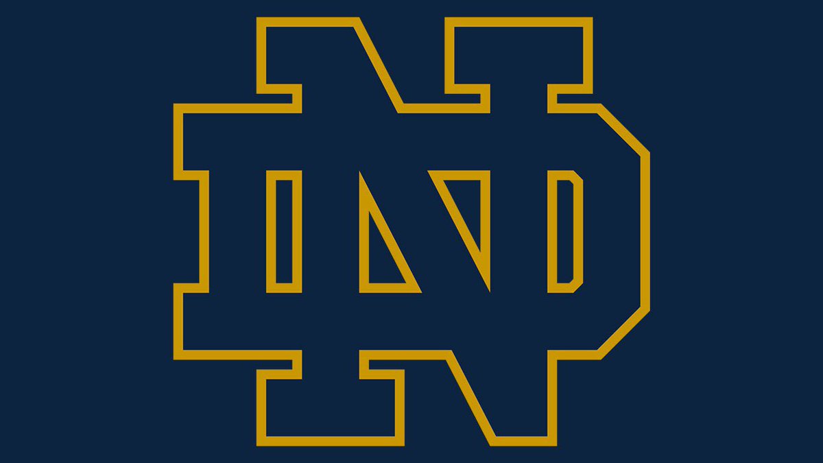 Blessed to receive a d1 offer from the university of Notre Dame I want to thank coach shrewsberry and the rest of the coaching staff