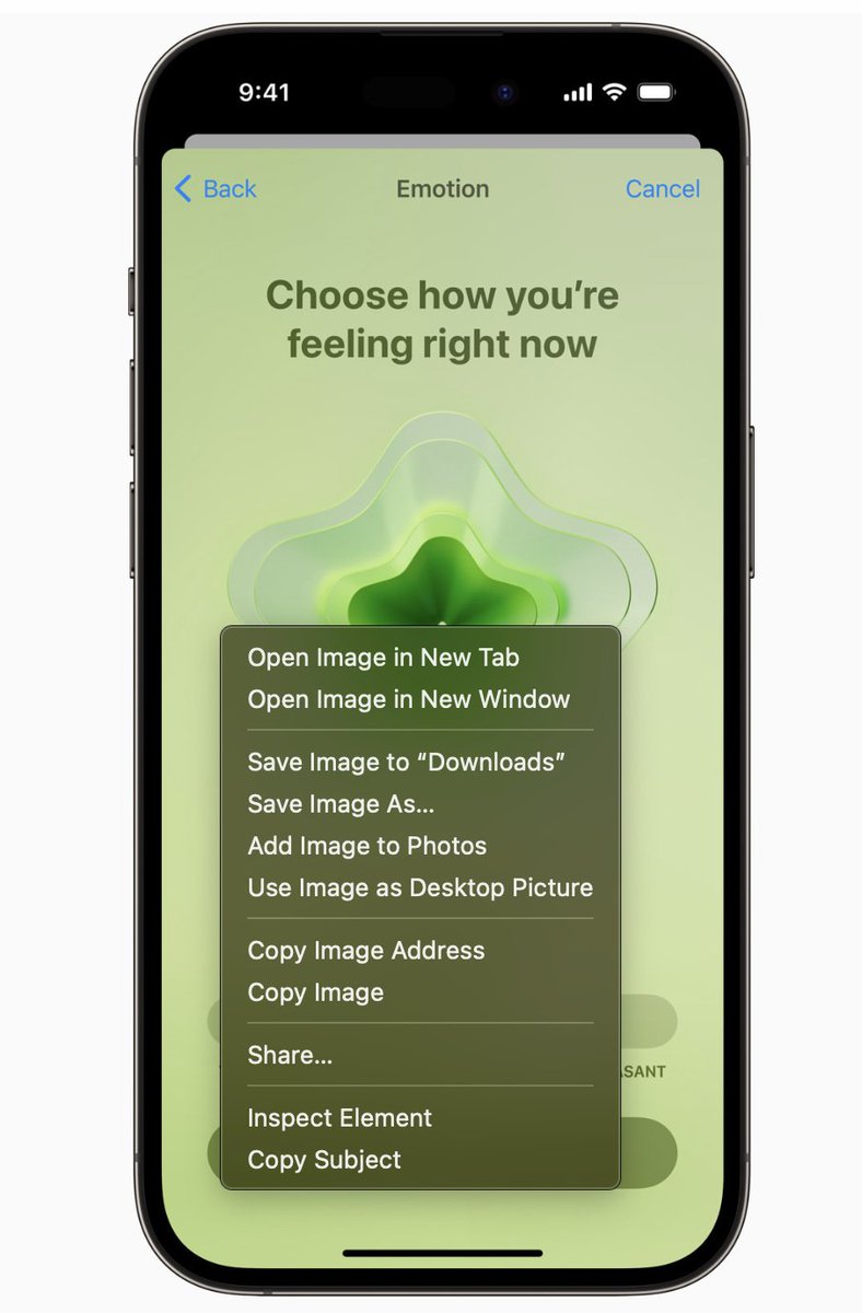 jareddashevsky's tweet photo. Some new health features on iOS 17: 

-log daily moods and momentary emotions to see what might be contributing to state of mind

-easy access to depression and anxiety assessments 

-Screen Distance measurements to encourage users to move device farther away from face --> lower risk of myopia and eyestrain