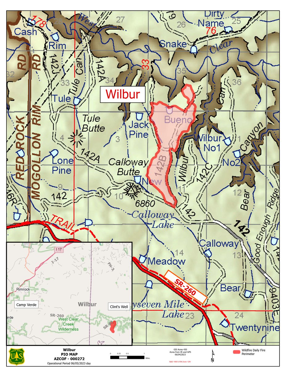 CoconinoNF's tweet image. #NewsRelease Afternoon thunderstorms moved over the #WilburFire yesterday during ignitions, where outflow winds drifted smoke down West Clear Creek into the Verde Valley and along portions of state Route 260.

Although light precipitation was received crews were able to continue