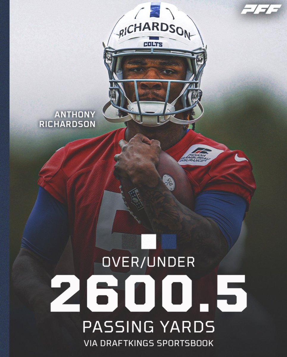 Will Anthony Richardson go over or under his passing prop 👀💰

(via <a href="/DKSportsbook/">DraftKings Sportsbook</a>)