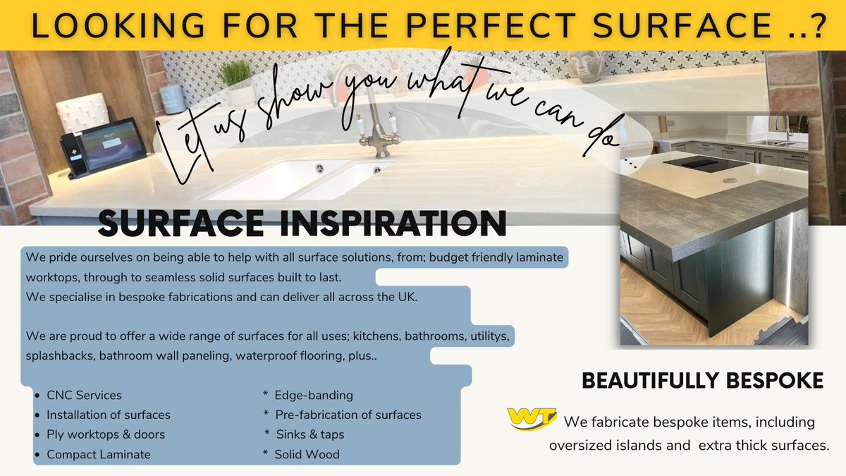 Good evening #porthour
Hope you’re all enjoying the sunshine? ☀️🍦
We’re here to help with all your surface requirements, from pocket friendly worktops through to seamless surfaces built to last and everything in-between. We’re here to help you find the perfect solution 😍