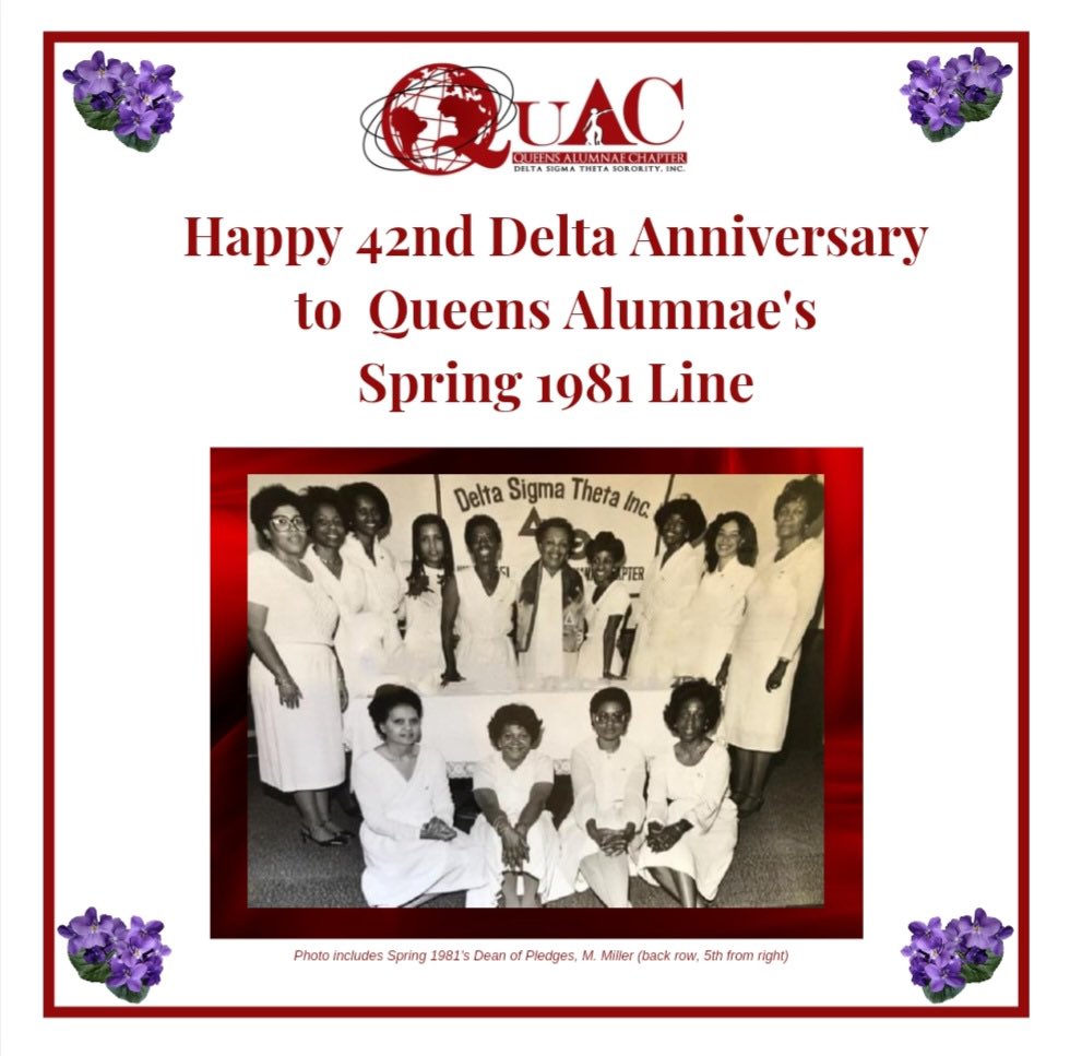 DSTQuAC's tweet photo. Happy 42nd Delta Anniversary to the Spring 1981 line!
โค๏ธ๐บ
#QuAC1951
#DSTQuAC
#Spring1981
#QuACLineage
#QuACHeritageandArchives https://t.co/ao4490882N