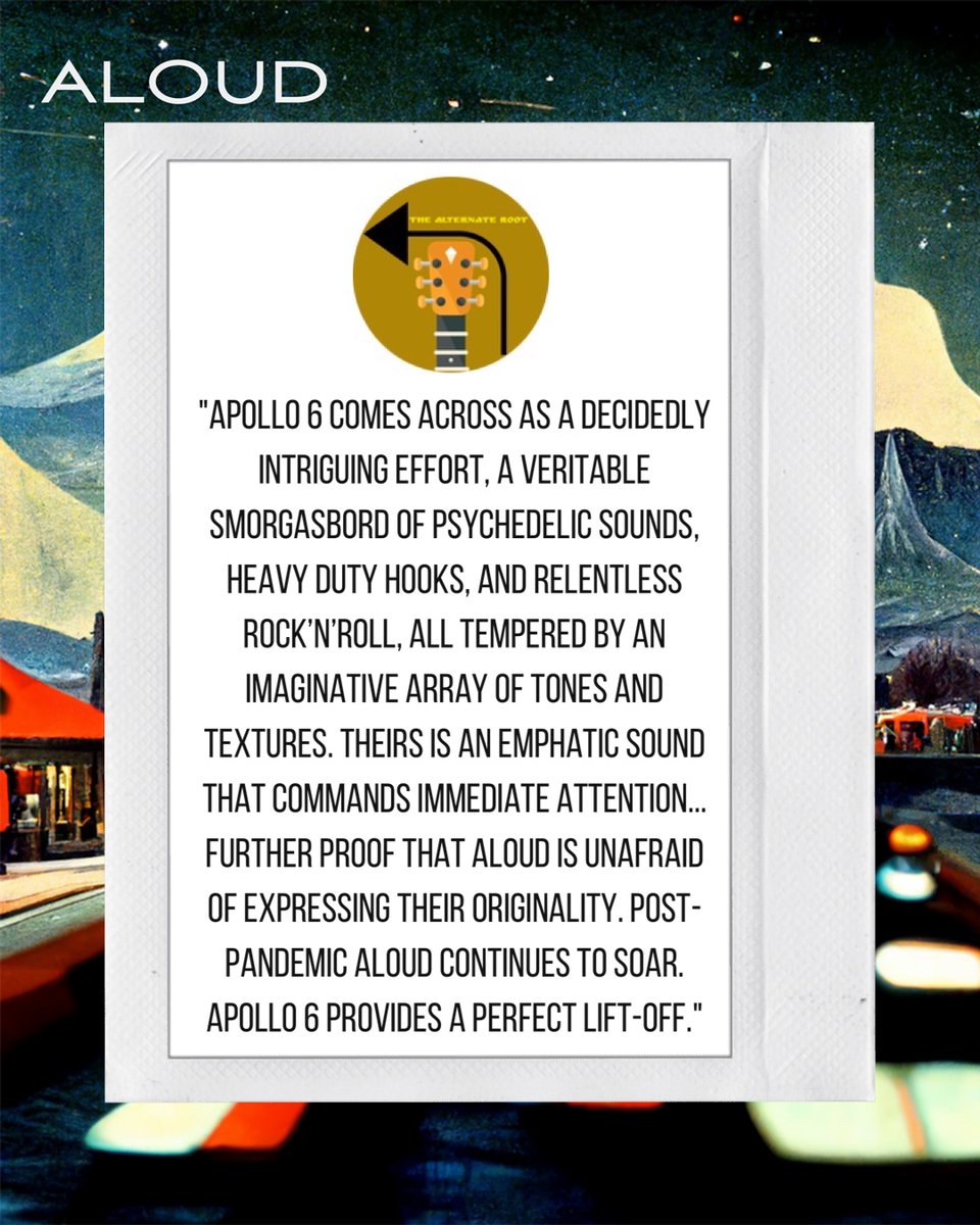 Thanks to Lee Zimmerman at <a href="/TheAltRootMag/">TheAlternateRoot.com</a>  for showering Apollo 6 with some love!
thealternateroot.com/all-reviews/al…