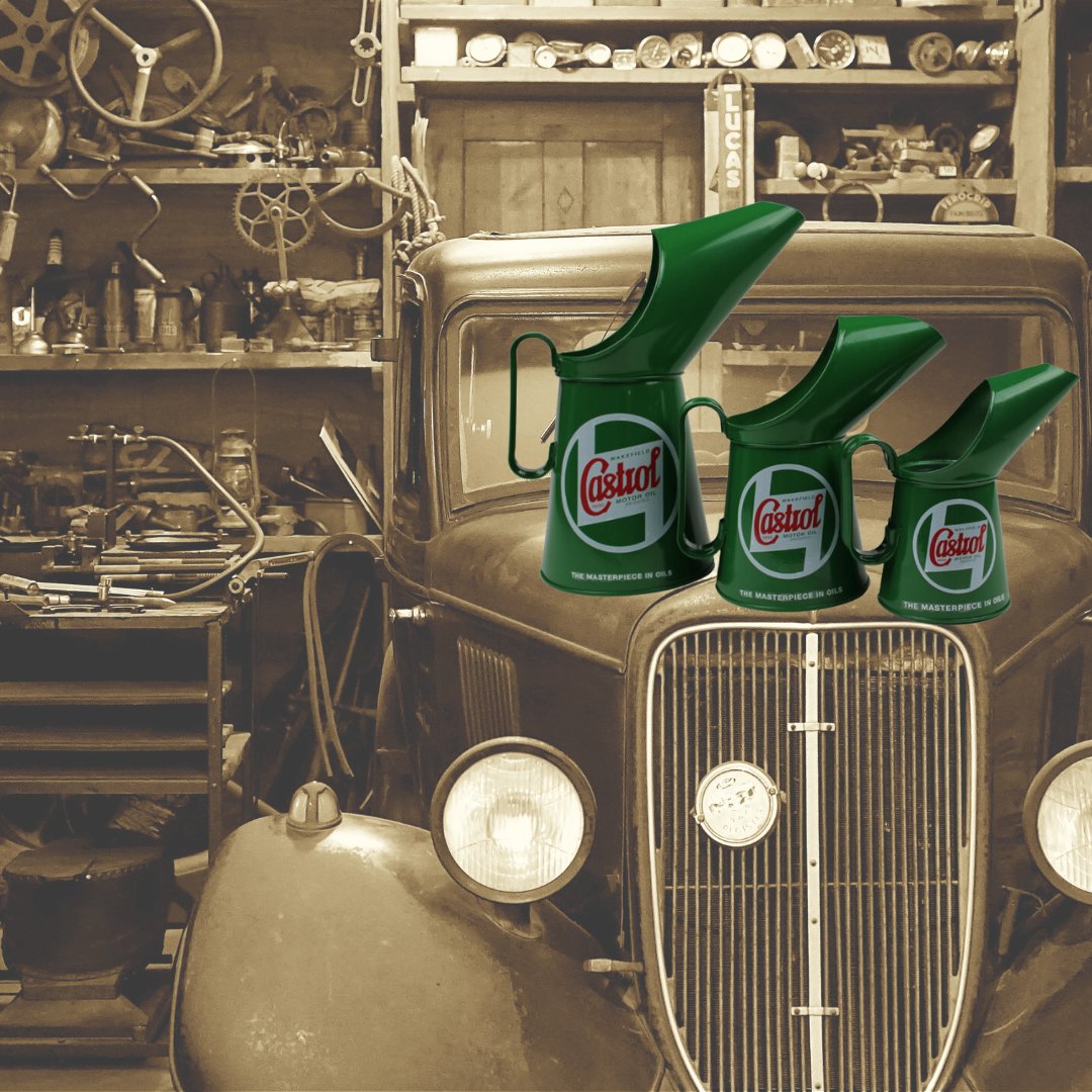 kandmcitroen's tweet image. 🔧🎁 This Father's Day, gift your dad something unique! Our Classic Castrol Pouring Jugs are perfect for any car enthusiast. Functional and stylish, they're a great addition to any workshop. Check them out at K&amp;amp;M  today! 🎁🔧 #FathersDay #Kandm #ClassicCastrol