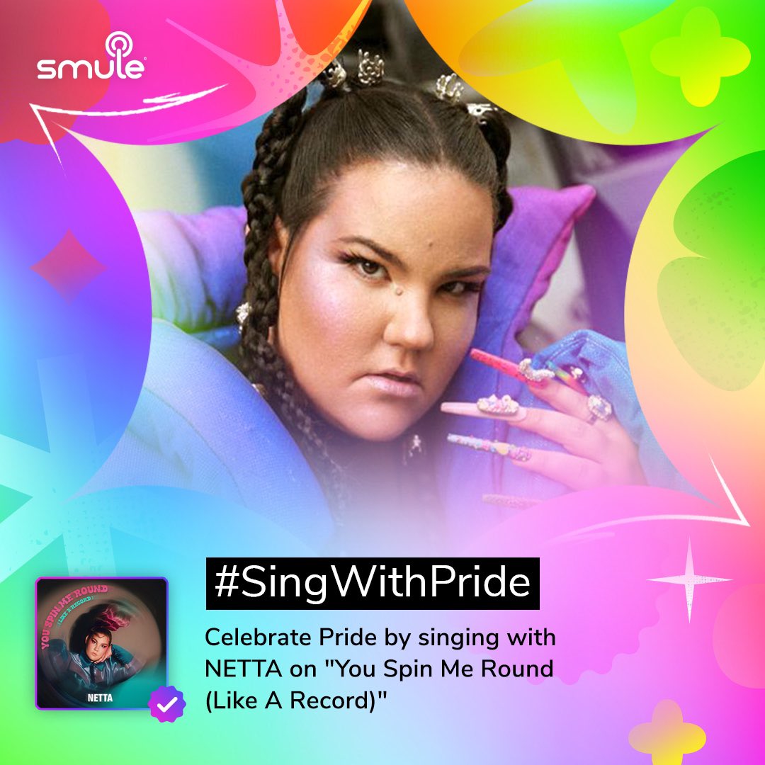 nettabarzi's tweet photo. HAPPY PRIDE ! 🥳 sing “You Spin Me Round (Like a Record)” along with me on @smule! #SingWithPride https://t.co/wqWG9doiLz https://t.co/EUWTybAMlW