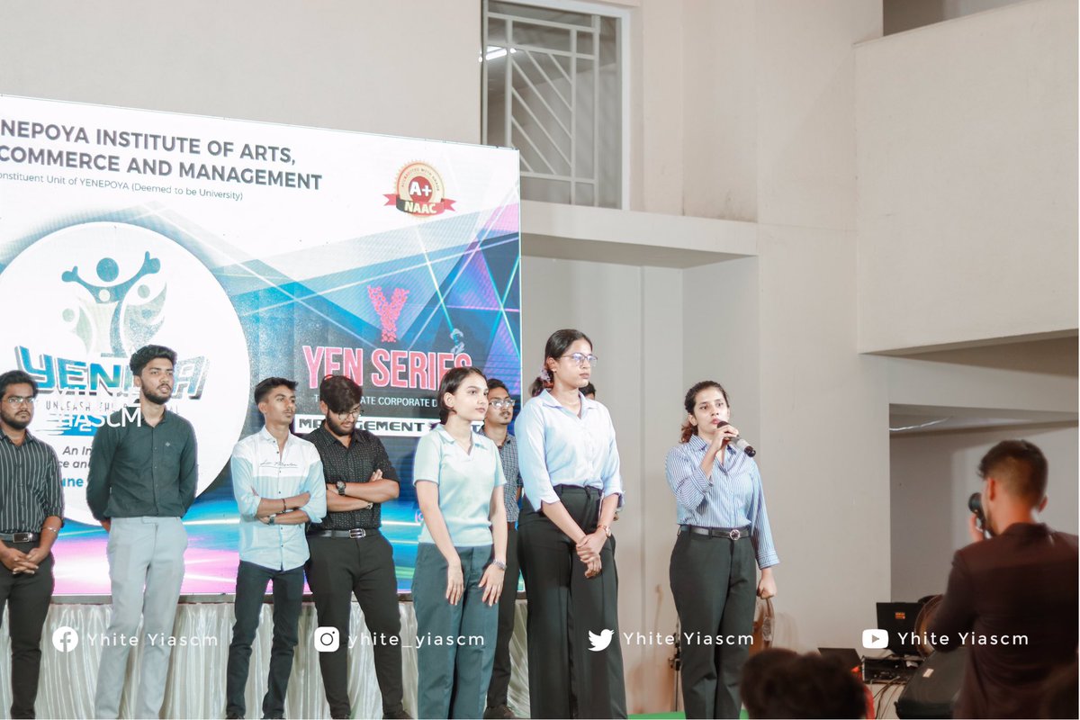 YhiteOfficial's tweet photo. Yenixa - Unleash Your Potential.
Snaps from YEN SERIES - Management Fest.
#yiascm #yenepoyauniversity https://t.co/fZPFsR1buH