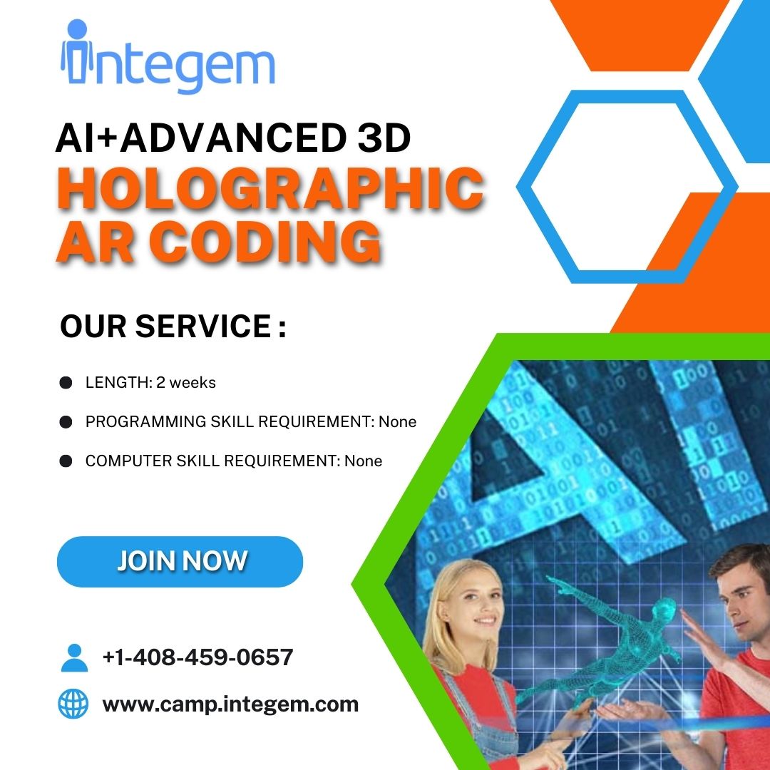 Integem_Inc's tweet image. 🟥Attention dear parents, are you looking for a fun and educational summer camp for your high schooler (Ages 14+) with an interest in artificial intelligence and programming?
__
camp.integem.com
__
.
.
.
.
#ARcoding #STEMeducation #gamedesign #codingforkids #juniorlearners