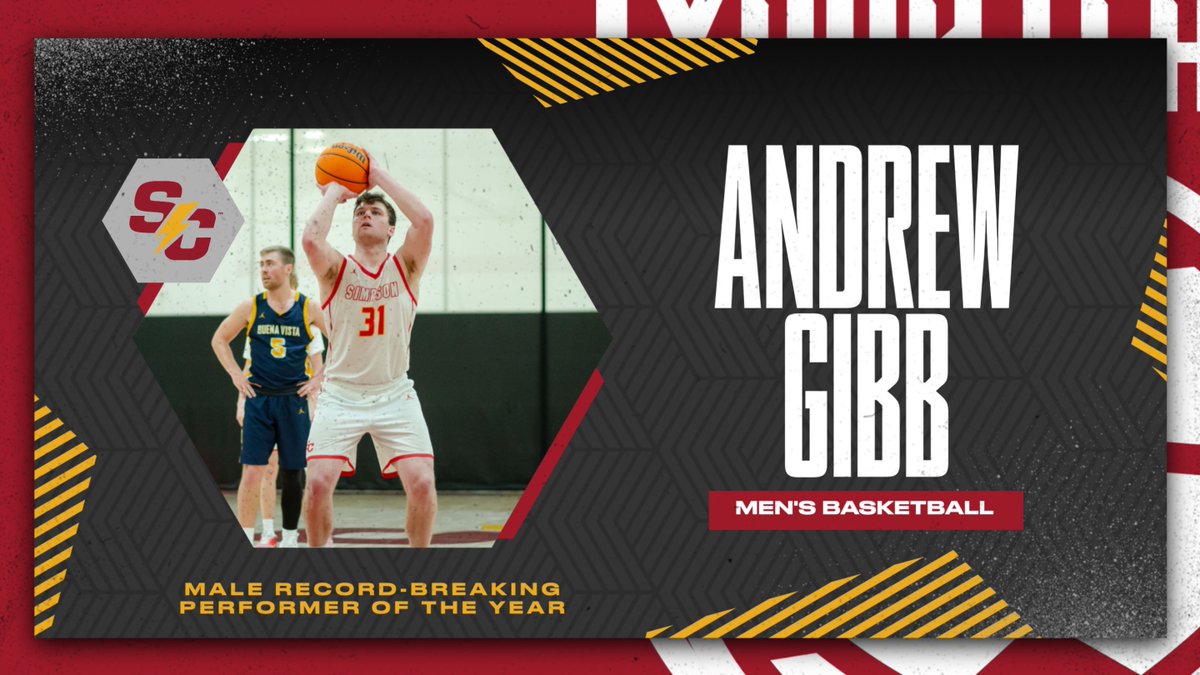 Our first SC ESPY award goes to Andrew Gibb of <a href="/SCStorm_MBB/">Simpson Men's Basketball</a>!

The reigning DIII statistical champion for free throw percentage, Gibb made 61 consecutive free throws across 15 games to be named the Male Record-Breaking Performer of the Year. 

📰 bit.ly/3WOQgKU

#SCESPYS