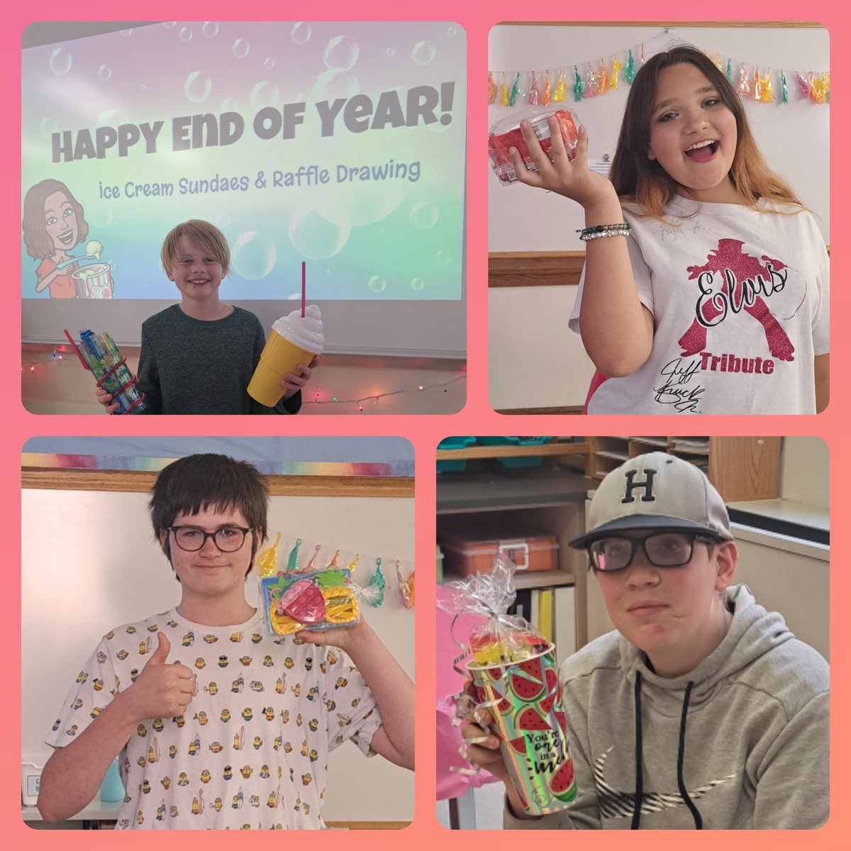 We capped off field day with our final Good Day Challenge Reward: ICE CREAM SUNDAES! 🍨🎉😋 We also drew winners for our surprise raffle (students could buy tickets with their <a href="/ClassDojo/">ClassDojo</a> points) and enjoyed some time together 💜😊 <a href="/MrWPopejoy/">Palmyra Area MS</a> <a href="/MrsFreemanPASD/">April Freeman</a> <a href="/RackleyNate/">Nate Rackley</a>
