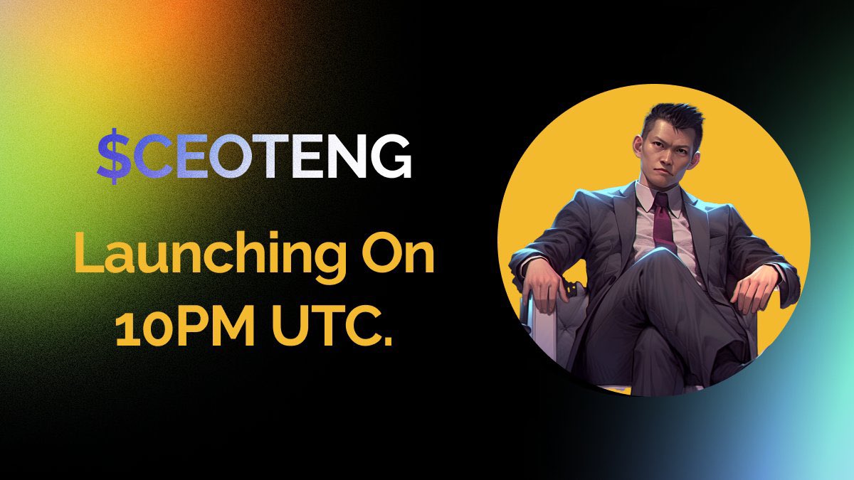 CEOTENG's tweet photo. @yourcryptodj Im the boss now! Join my launch tomorrow! https://t.co/MRfpdhdMVe