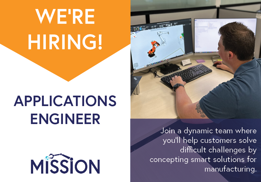 onamissionMDA's tweet image. 🚨 #HiringAlert! 

We are growing our Applications Engineering team! 

Apply:
Email: jobs@mission-llc.com
Indeed: hubs.ly/Q01Sl-tW0 
LinkedIn: hubs.ly/Q01Sm4Ys0 

#OnAMission #ApplicationsEngineering #Sales #Automation