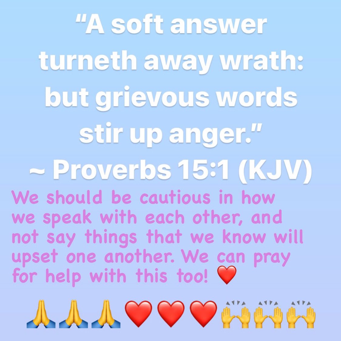 #PraiseGod #PraiseTheLord #GodIsGood #Christian #Love #LoveGod #LoveJesus #LoveEveryone #Faith #Hope #BelieveInGod #BelieveInJesus #BeLoving #BeKind #Patience #Pray #GiveThanksToGod #GiveThanks #Repent #Forgive #BibleQuote #ChristianQuote #Quote #BibleVerse #Proverbs #Proverbs15