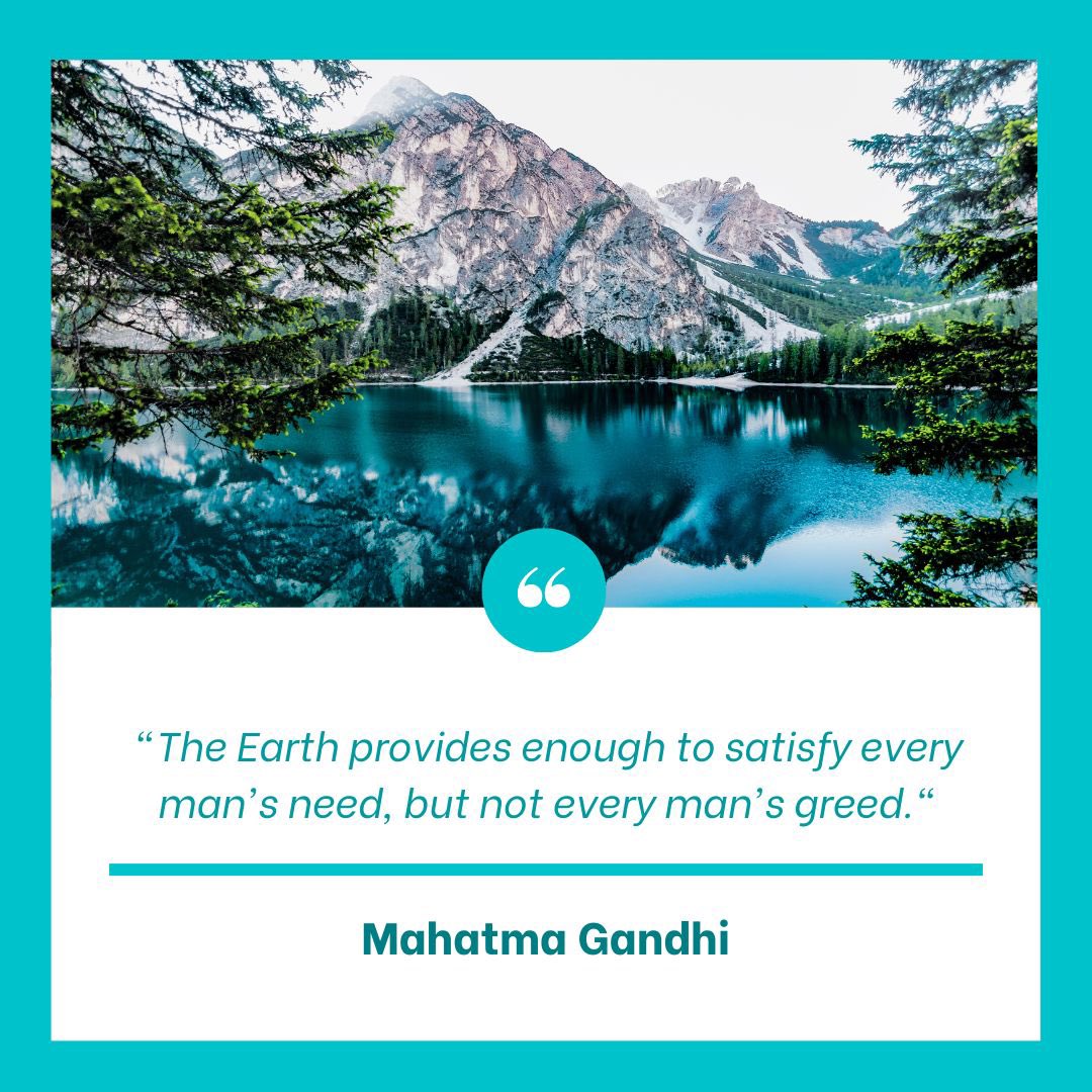 “The #Earth provides #Enough to satisfy every #Man’s #Need, but not every #Man’s #Greed.” - #MahatmaGandhi

#United4Land #Youth4Land #WED #Youth4Climate #HerLand