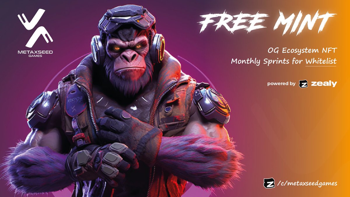 ⚡Attention all MetaXSeed Games fans!⚡

🚨 FREE NFT MINT ANNOUNCEMENT 🚨

Our Zealy campaign is launching in 3 days.  Finish the tasks to get higher rankings. Ends when token launches with monthly sprints and rewards⏰

Contribute, learn, and get rewarded - it's that simple