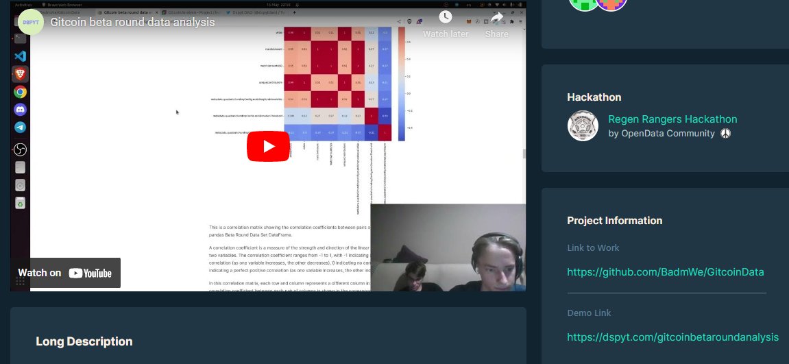 OpenDataforWeb3's tweet photo. Learn from @dspytdao
Why & how did they succeed in the RR hackathon?
How did they use their Python expertise, what did they encounter, what would they like to do next?
Join us tomorrow!
https://t.co/wKy1xB8tBj
Their introduction is also available here:
https://t.co/SQV9cmJ6Xj https://t.co/wumDWJiLiz