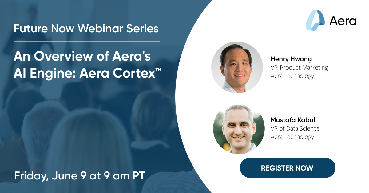 Join us Friday for a closer look at how #AI powers #DecisionIntelligence. Bring your questions for our experts and find out how your company can achieve end-to-end visibility quickly with Aera: hubs.li/Q01Sm9qg0