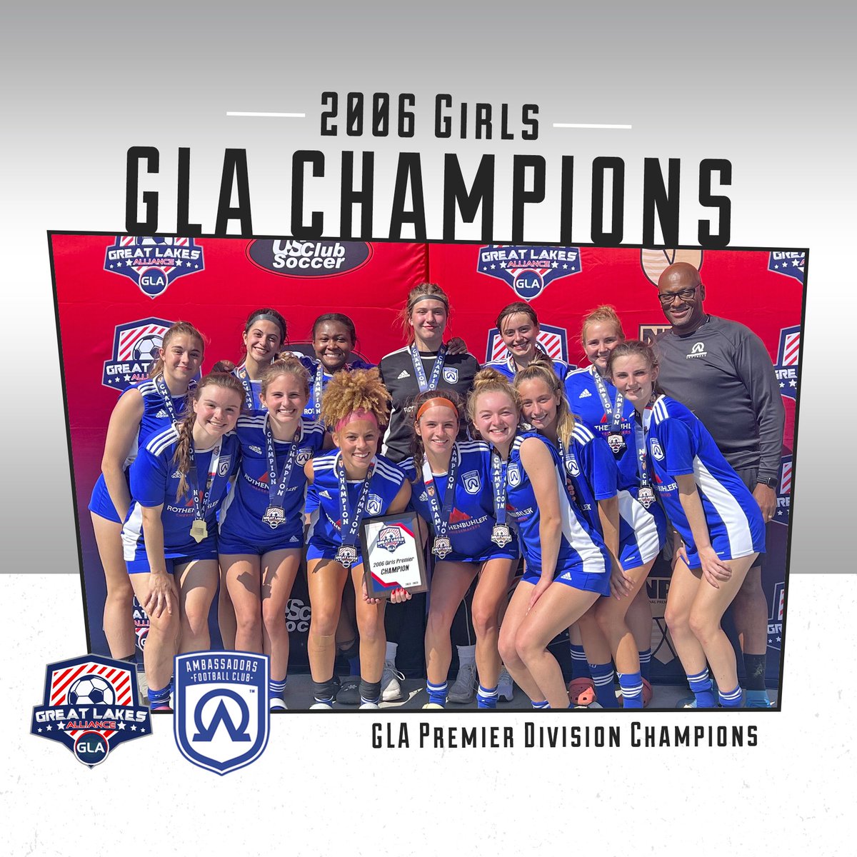 Awesome finish by the 2006 Girls to win the GLA playoffs 🥇 off to Chicago now for Regionals!