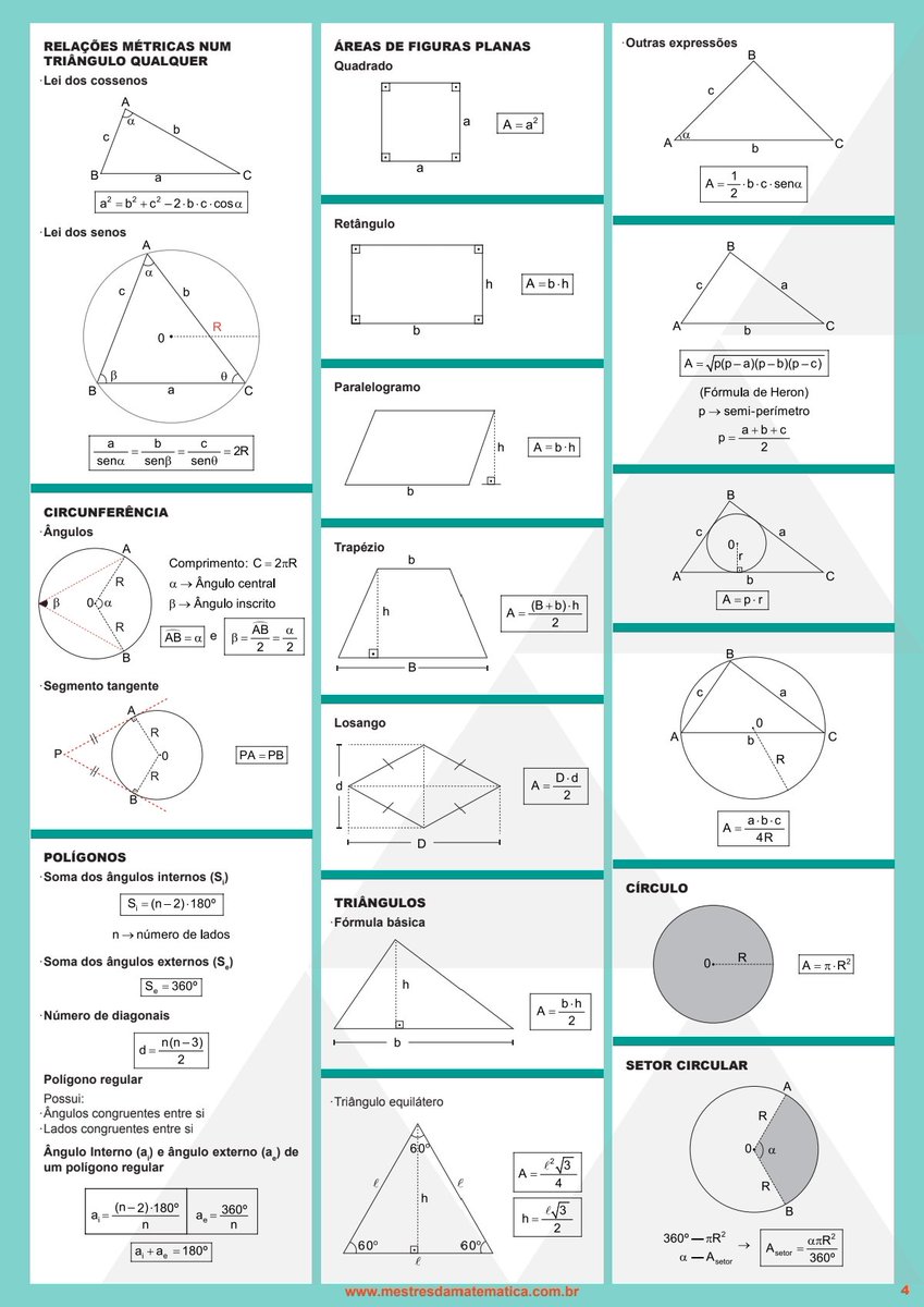 ifstudies_'s tweet image. (enem) resumão de matemática para imprimir e colar na perede!