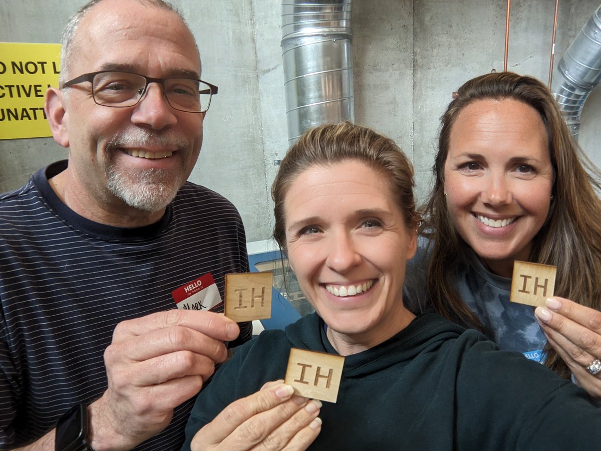 AmandaSopko's tweet photo. Day 1 of the UC Makers in Education Intensive and we learned how to use the laser cutters!!  @richardsom @JackieOBrien1 #IHPromise #IHES_STEM @IHElementary https://t.co/ggqRWApy3j