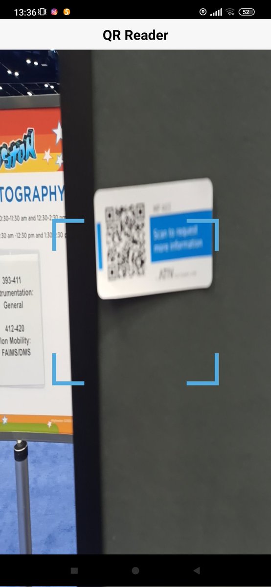 Faera_Tremor's tweet photo. @asmsnews I have a redmi note 8 pro using android 11 and my coworker uses a cat s52 with android 10. Attached is a screenshot. I tried getting closer or further away but it still didn't work. However with my normal QR scanner app I could easily scan the code. Thanks for looking into it :) https://t.co/bx0MHyeyAM