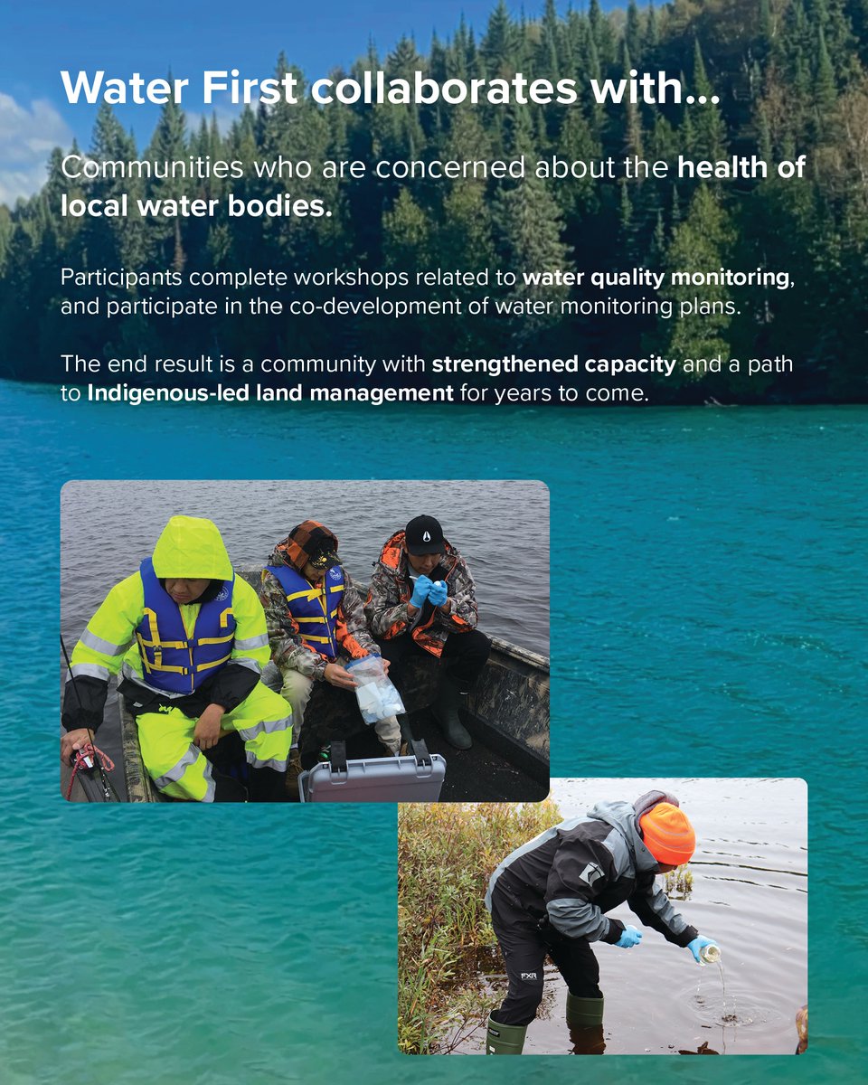 waterfirstngo's tweet photo. Happy #WorldEnvironmentDay! 🌿💙
Water First partners with Indigenous communities that have identified a need for training in #EnvironmentalWater topics. To learn more about our programs and the communities we collaborate with, head to https://t.co/XKYOiH0dJO https://t.co/EUZUO4ypC6