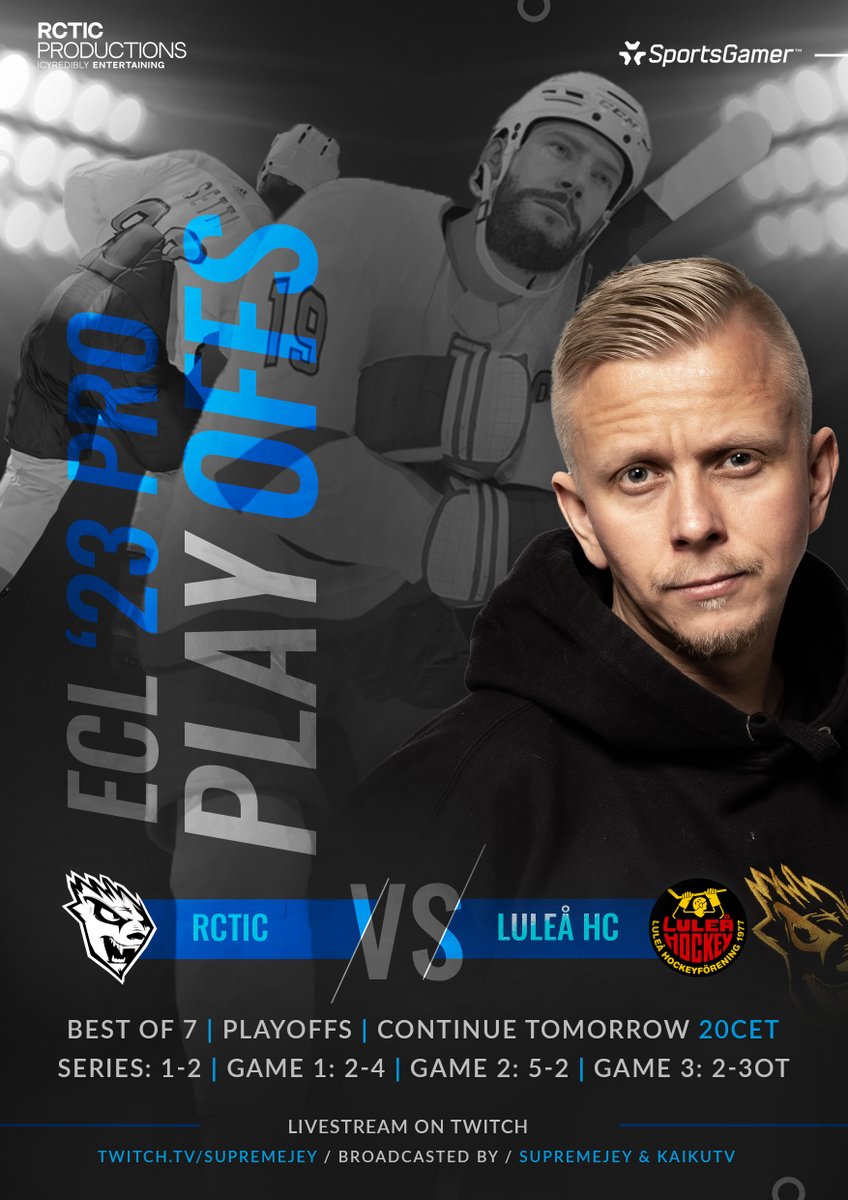 Playoffs at their best! 🤯Tomorrow we have to put the grill just a little bit hotter 😏🔥
 
⏸️ 1-2
🆚 @LHFeSport 
 🏆ECL ’23 PRO SPRING 
 
#NHL23 #esports #eHockey #kouvolanlakritsi #ECLPRO #esportsfi @SportsGamerGG @RCTIC_NHL
